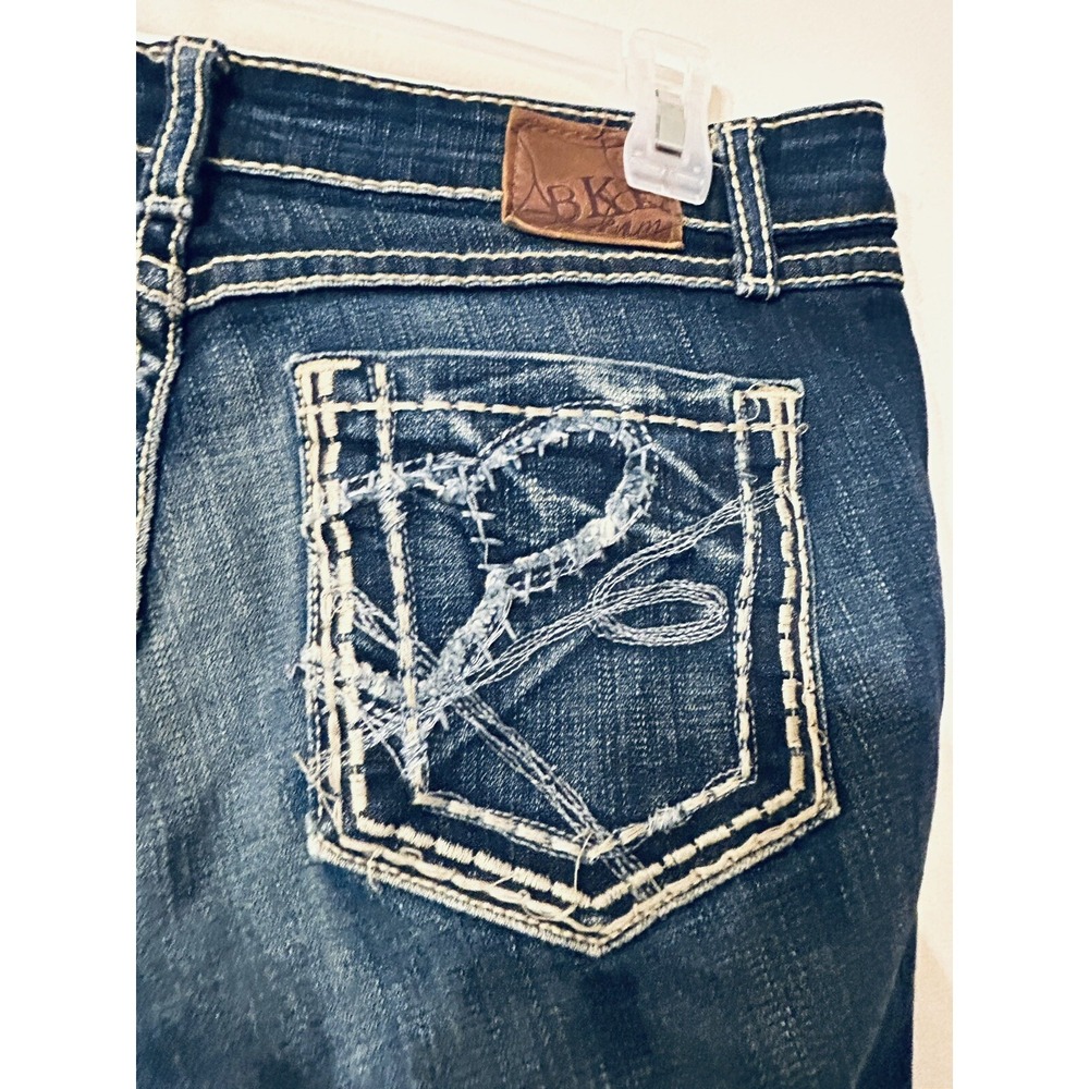 Womens BKE Buckle Madison Skinny Straight Stretch Blue Jeans 30X33 - Picture 4 of 10